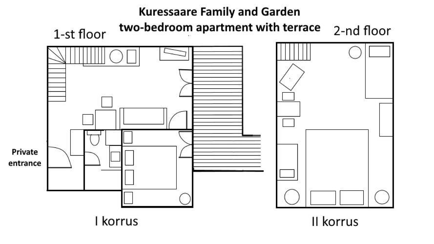 Kuressaare Family And Garden Apartments Exterior foto